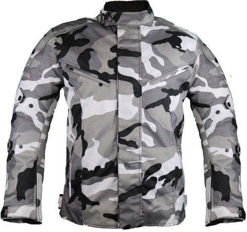 Motorradjacke camo grau - motorradjacke,